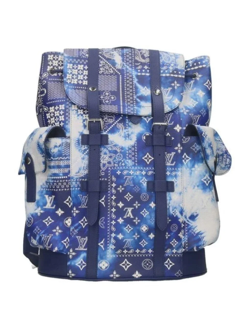 Louis Vuitton Christopher MM Monogram Bandana Leather Backpack